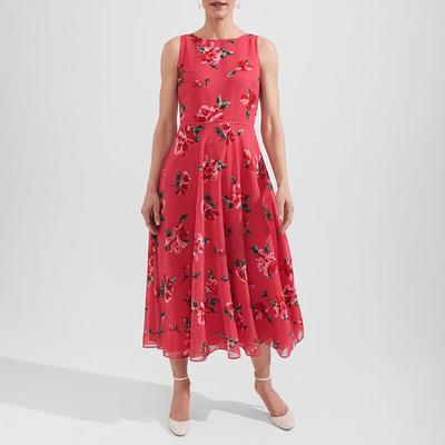 【PHASE EIGHT】Elaina Printed Tiered フローラル Dress PHASE EIGHT Elaina Printed Tiered Midi Dress | endource